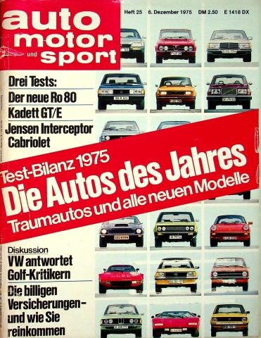 Deckblatt Auto Motor und Sport (25/1975)
